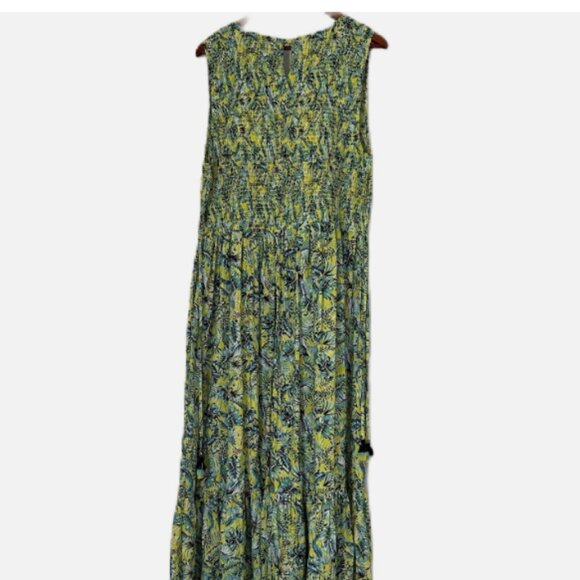 Terra & Sky Maxi Dress Tropical Ruffle Hymn - Size 1X - Picture 2 of 4